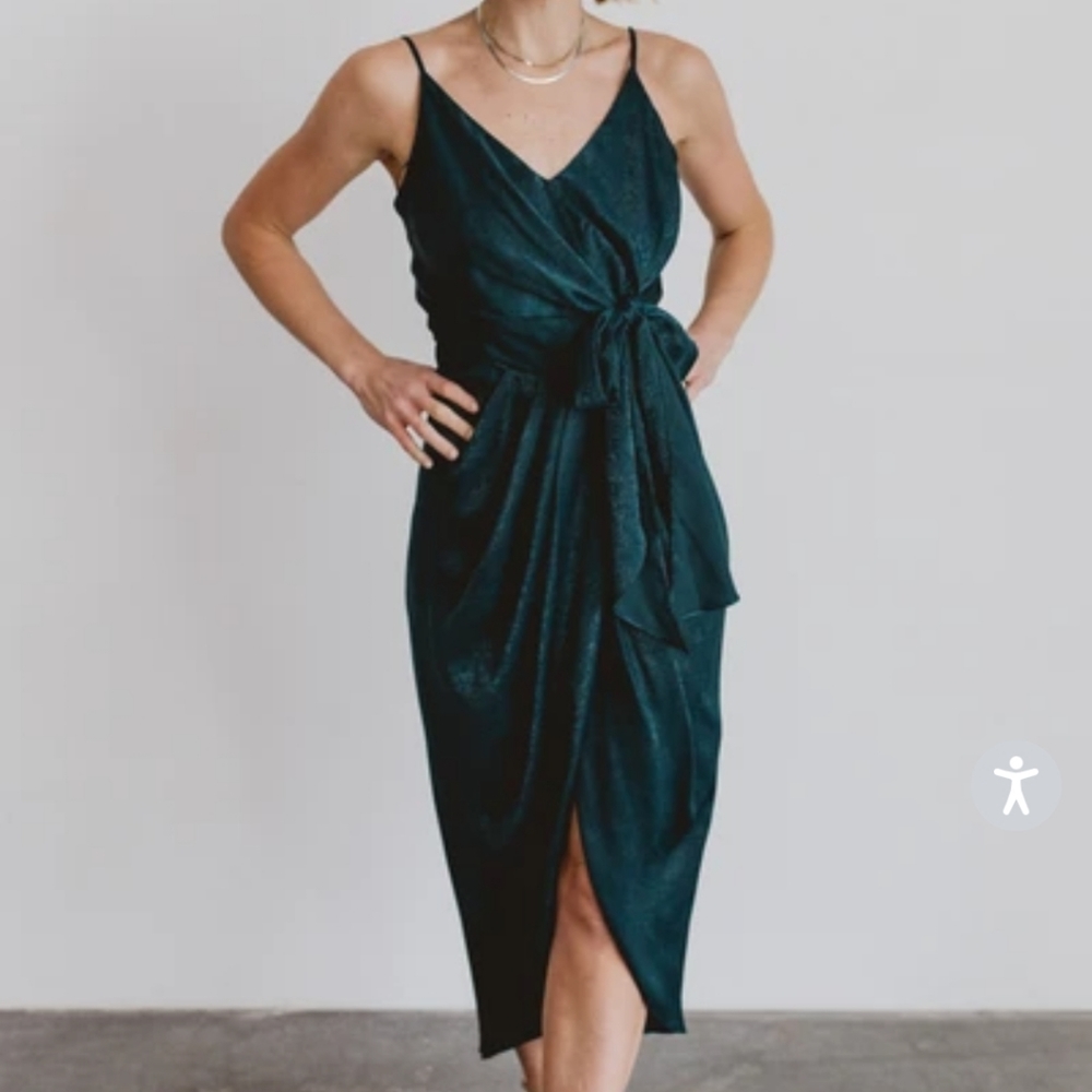 CAMILA TOPAZ TANK SIDE TIE MIDI DRESS
